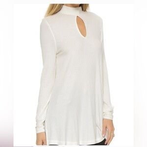 Free People We The Free Copa Banana Ribbed Knit Tunic Size Large